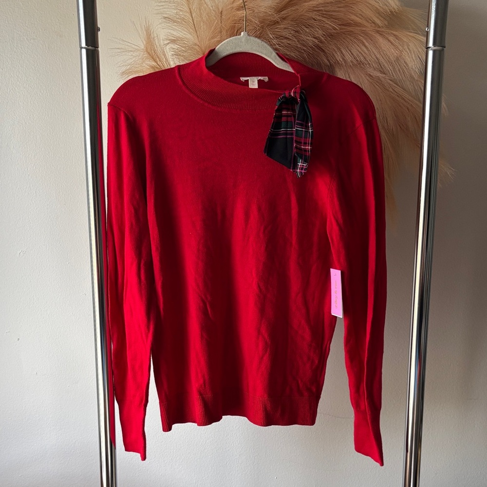 Riley & Rae Vibrant Red Crewneck Sweater